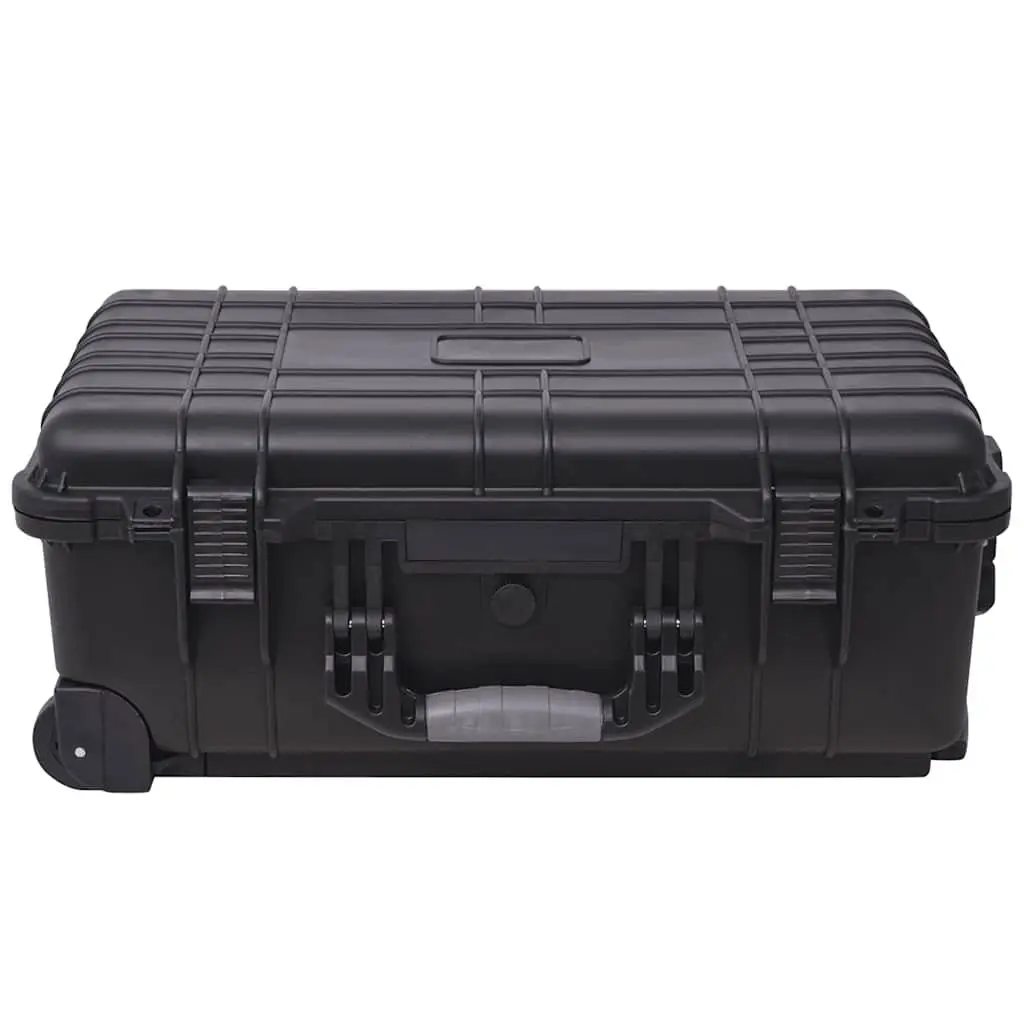 Wheeled Tool Equipment Case Black Pick Pluck Foam Camera Optics Storage