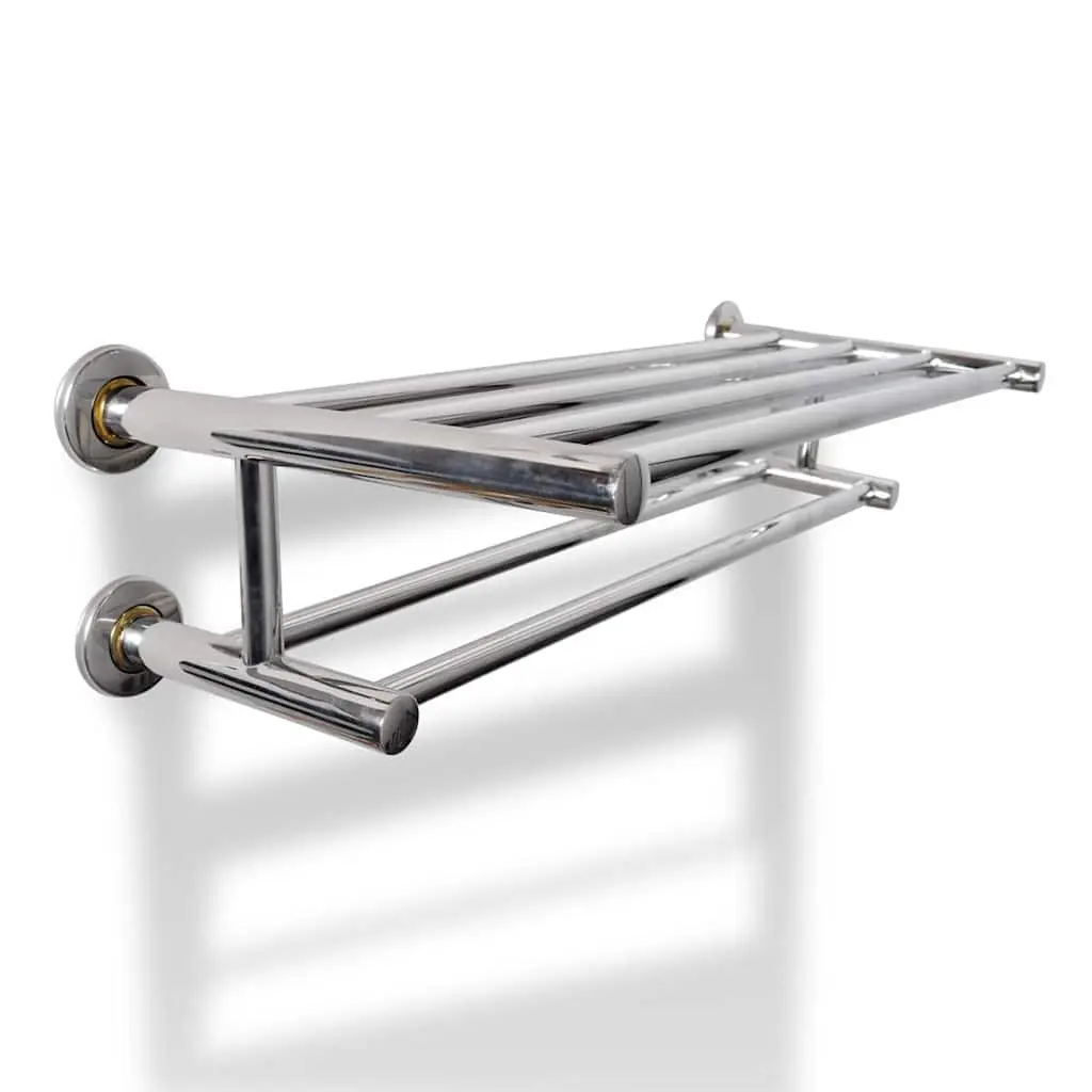 Stainless Steel Wall Mounted Towel Rack Bathroom 6 Tubes