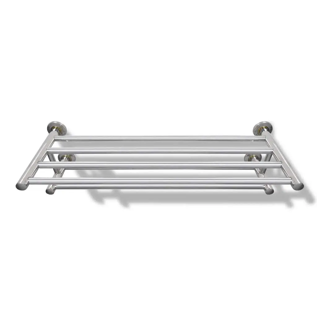 Stainless Steel Wall Mounted Towel Rack Bathroom 6 Tubes