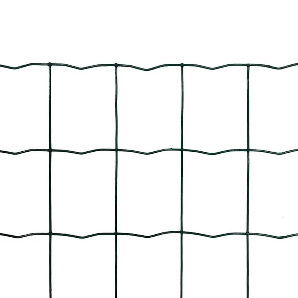Euro Fence Panel Garden Farm Poultry Fencing 25m Green Steel Wire Mesh