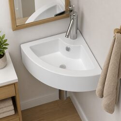 Ceramic Bathroom Basin Sink - Dimensions 45x32x12.5cm