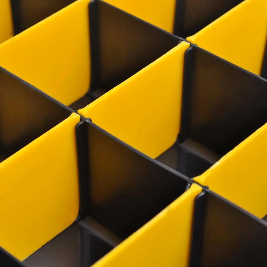 Set of 6 Tool Storage Boxes with 21 Compartments Each