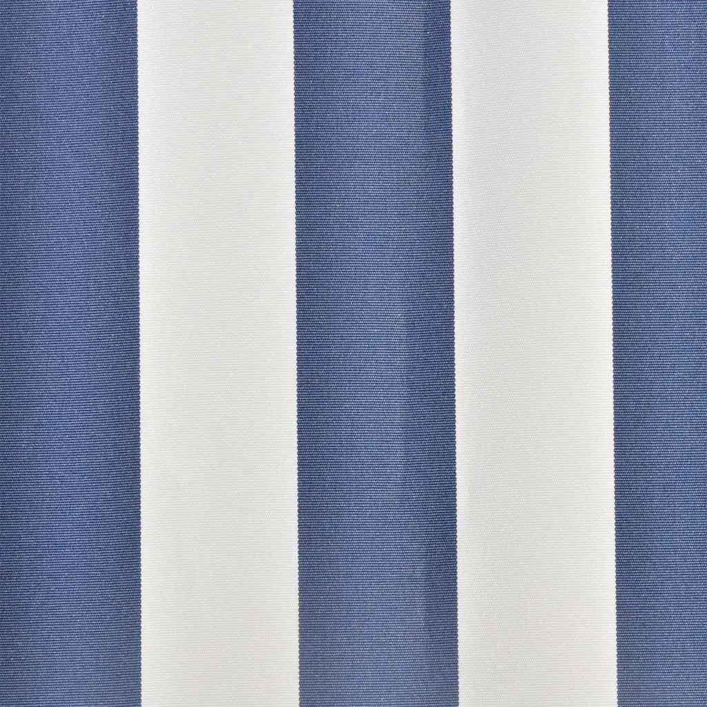 Awning Replacement Fabric Blue White 4x3m UV Resistant Polyester Canvas Patio