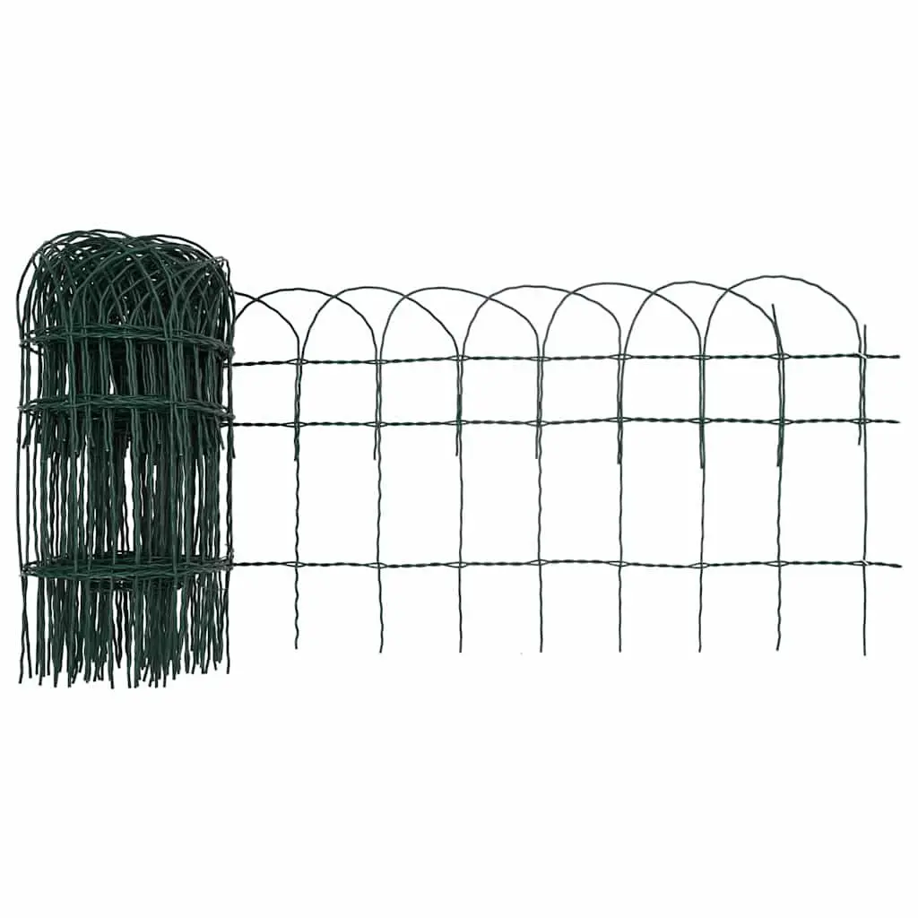 Garden Border Fence Edging 10 m Green Decorative Wire Yard Lawn Protection