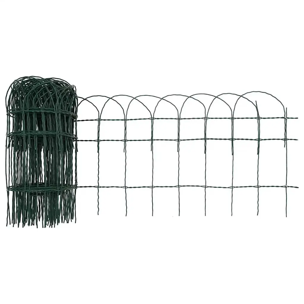 Garden Border Fence Outdoor Edging Yard Lawn Protection Wire Barrier 25m Green