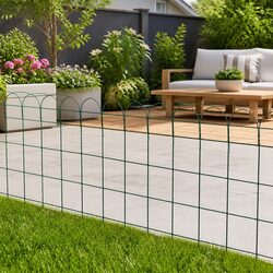 Garden Border Fence Specs: 25m Iron Wire Edging, Green Color