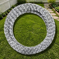 60m Helical Razor Wire Roll in Galvanised Steel