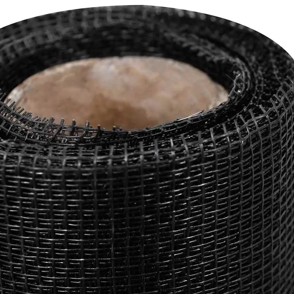 Fiberglass Mesh Screen for Insect Door Window Repair 100x500 cm Black