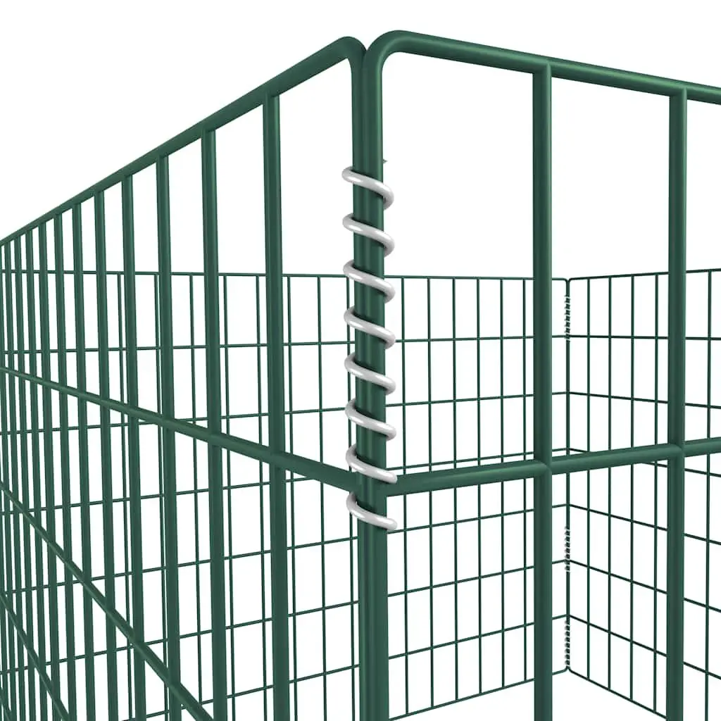 Square Mesh Garden Composter 100x100x70cm Green Outdoor Waste Bin Gardening