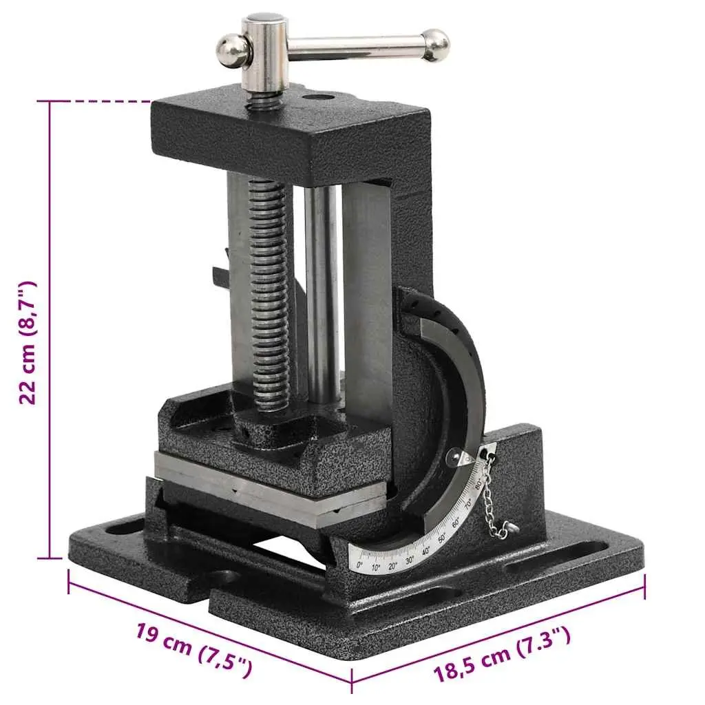 110mm Manual Tilting Drill Press Vice with Strong Build