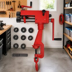 Manual Tube Beading Machine Cast Iron Workshop Garage Portable Bender Tool