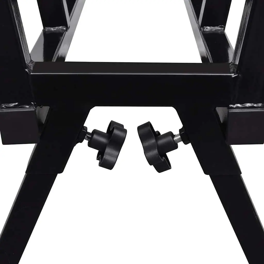 Steel Saw Horse for Woodworking Adjustable Feet 400 kg Capacity