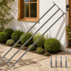 Security Grille Window 3 Crossbars, Adjustable 1000-1500mm