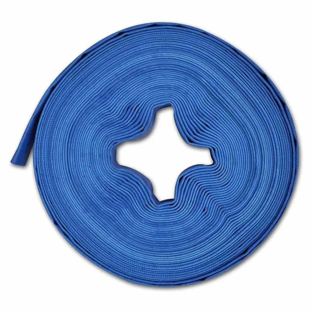 Flat Hose for Water Pump Installation 25 m 1 Inch PVC Garden Plumbing