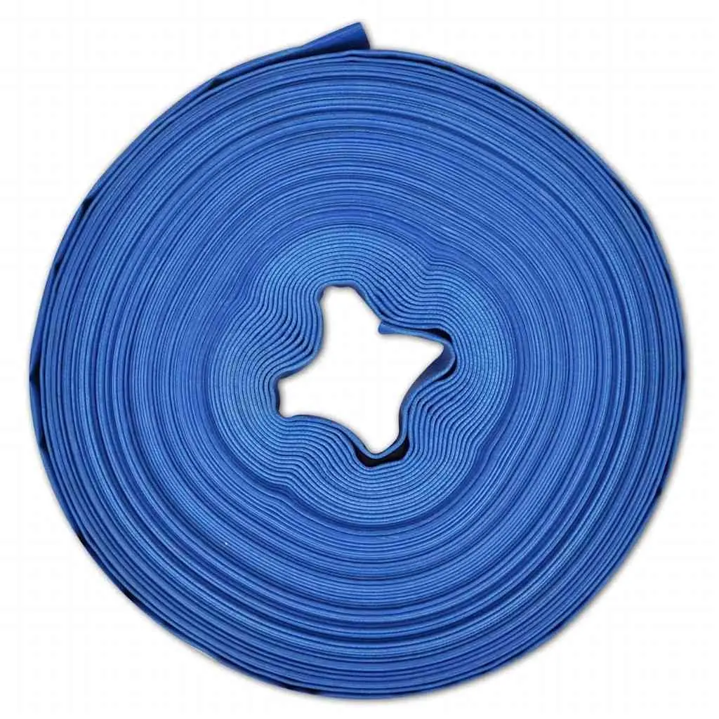 Flat Hose for Water Pump Installation 50m 1 Inch PVC Garden