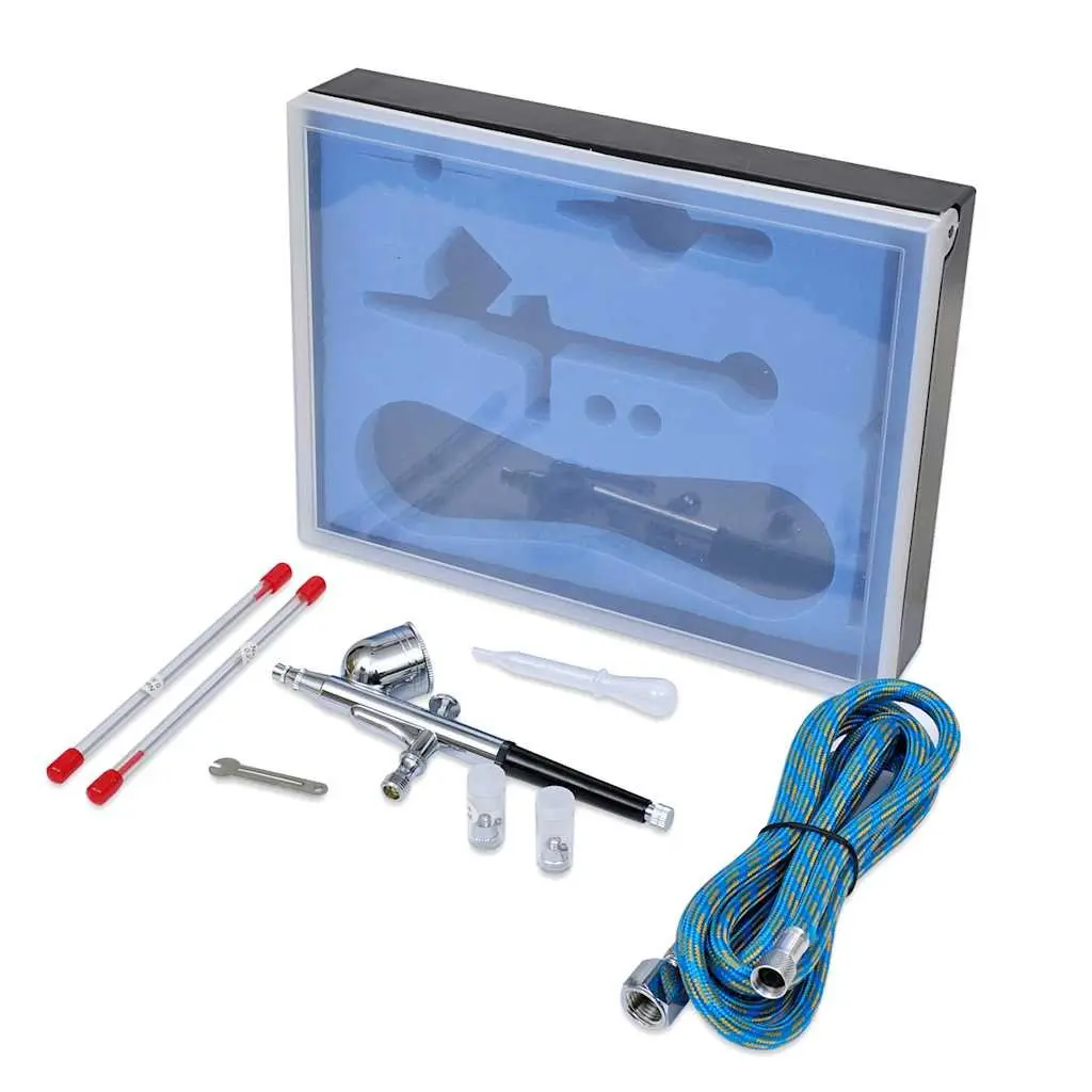 Airbrush Set for Model Painting Art Craft 0.2 0.3 0.5mm Nozzles