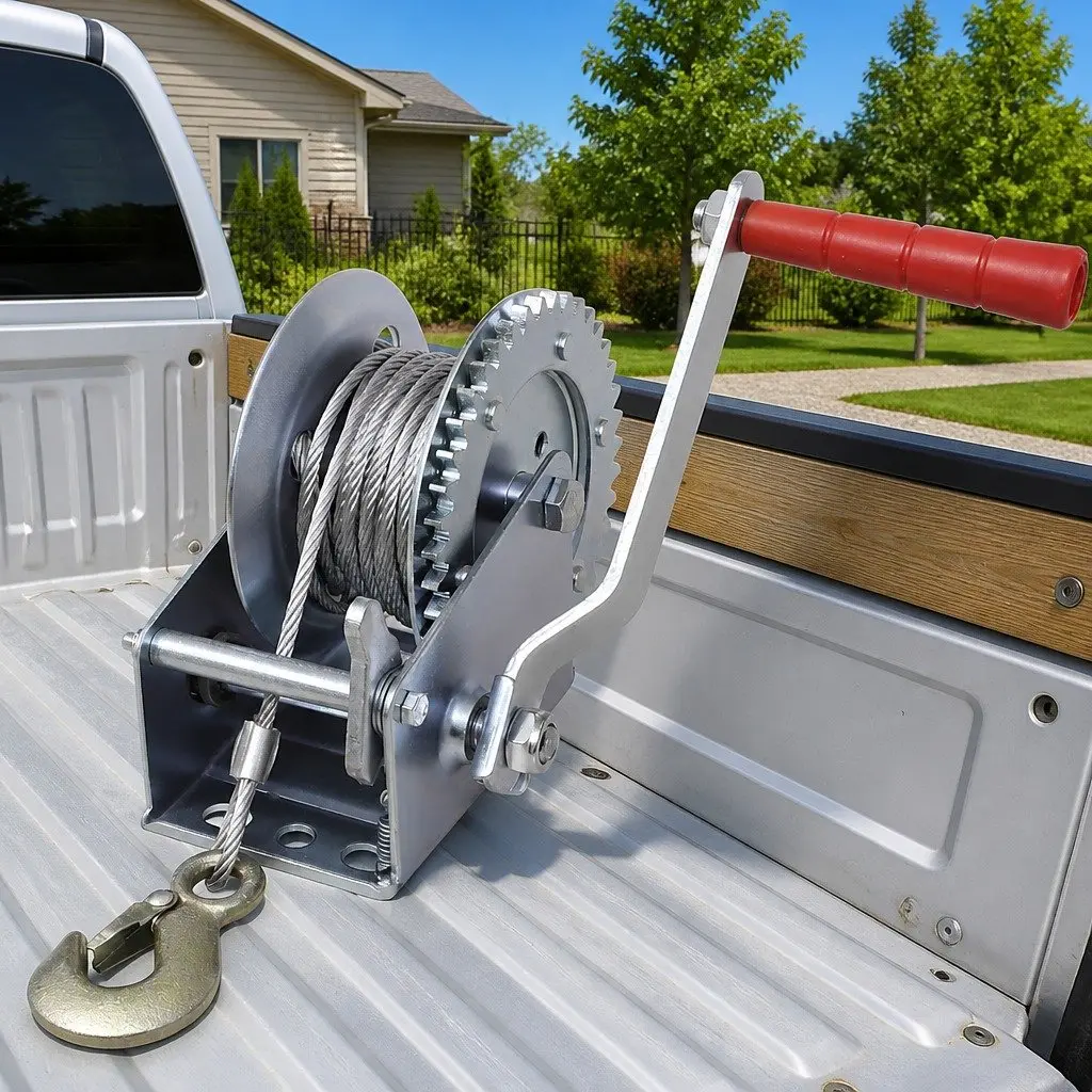 Heavy Duty Hand Winch with 10 m Cable