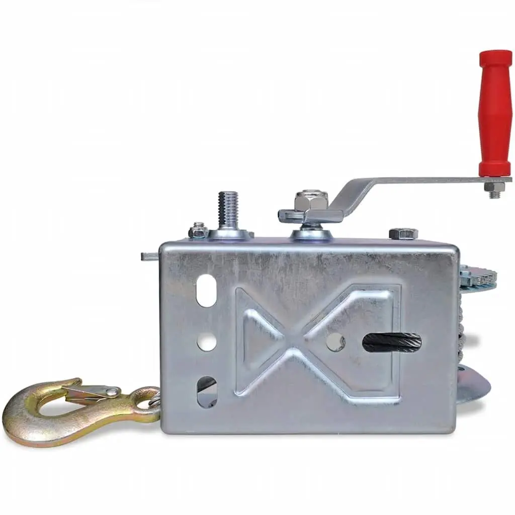 Hand Winch 1130kg Heavy Duty Pulling Tool Cable Trailer Truck Hoist Lift