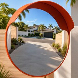 Specifications of 45cm Convex Traffic Mirror - Orange