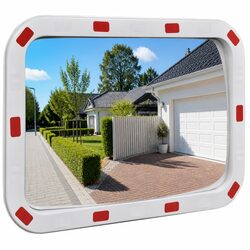Convex Traffic Mirror Specifications: 40 x 60 cm, Durable PC Plastic