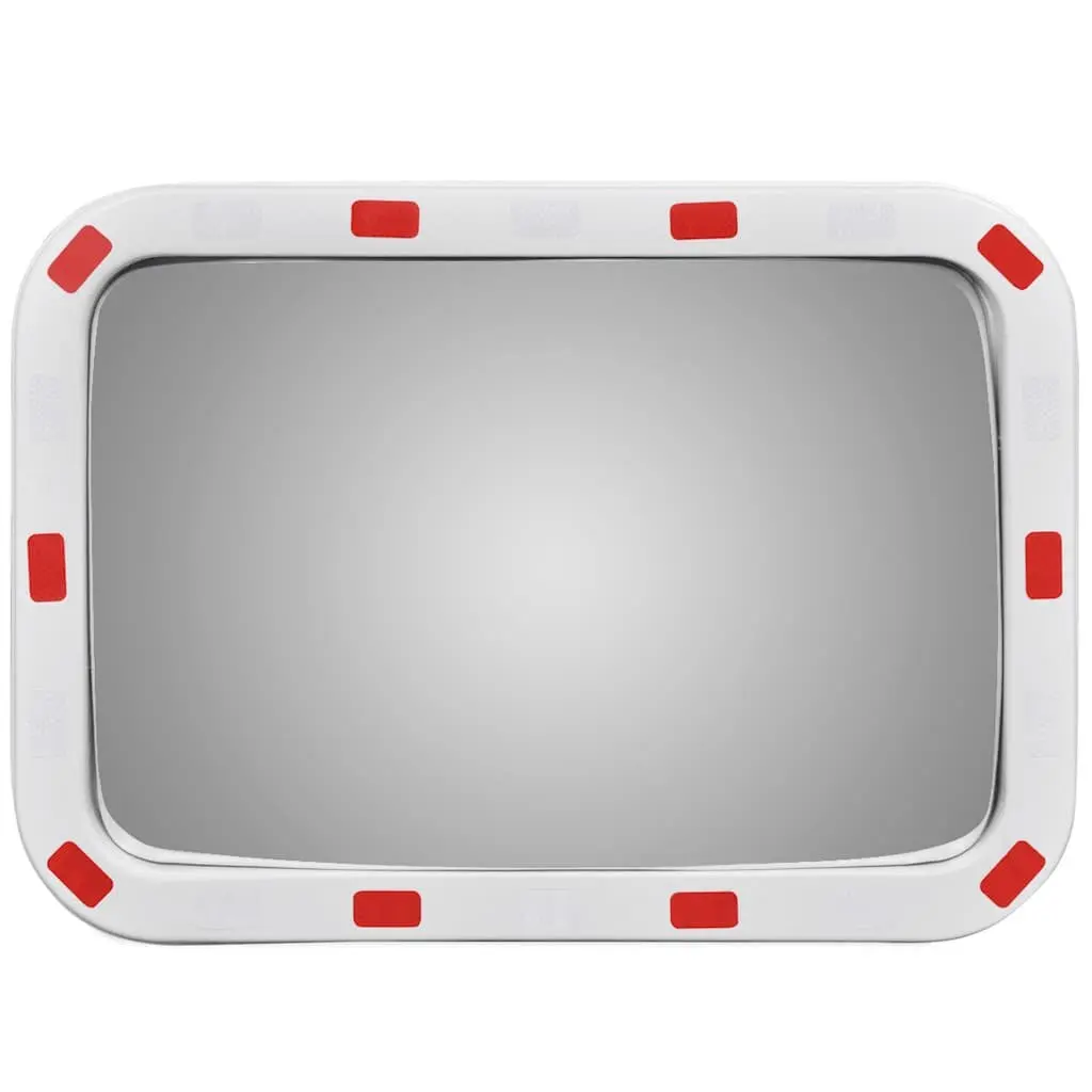 Convex Traffic Mirror Rectangle 40 x 60 cm Road Safety Reflector Outdoor