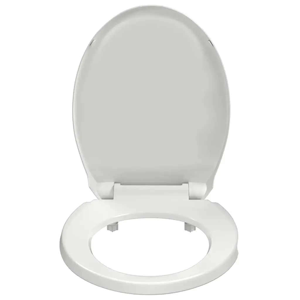 Soft-Close Toilet Seat Bathroom Accessory Oval White Standard Bowl