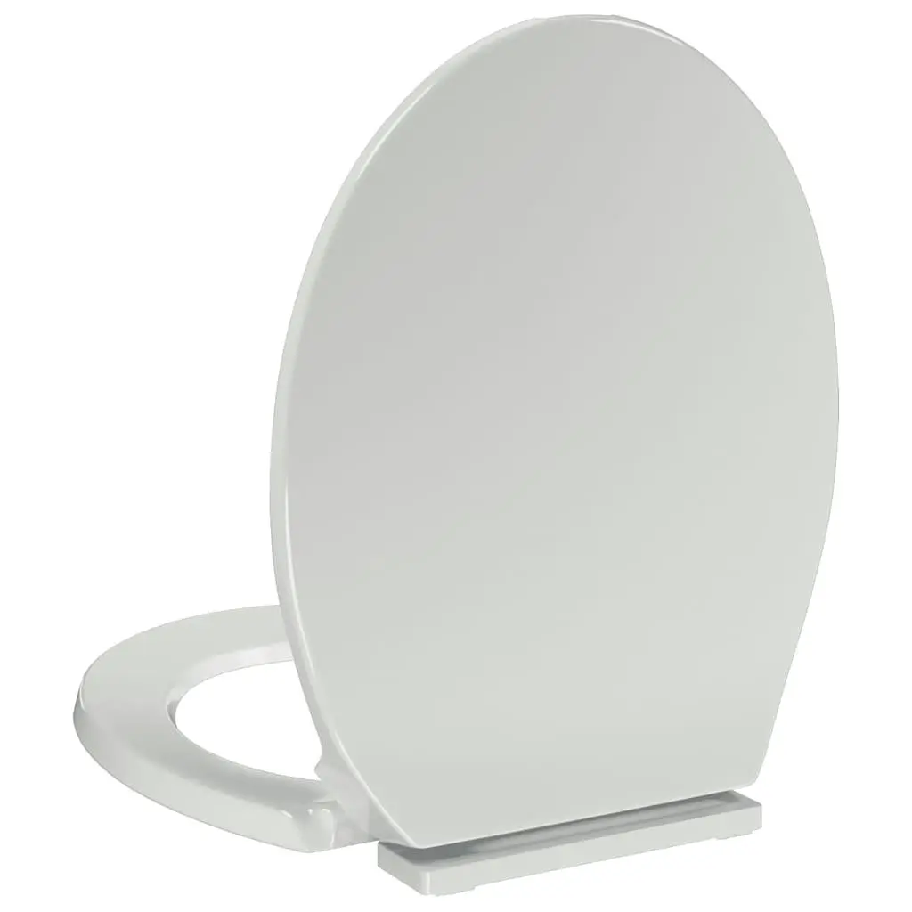 Soft-Close Toilet Seat Bathroom Accessory Oval White Standard Bowl