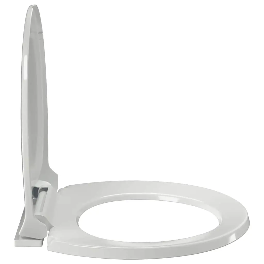 Soft-Close Toilet Seat Bathroom Accessory Oval White Standard Bowl