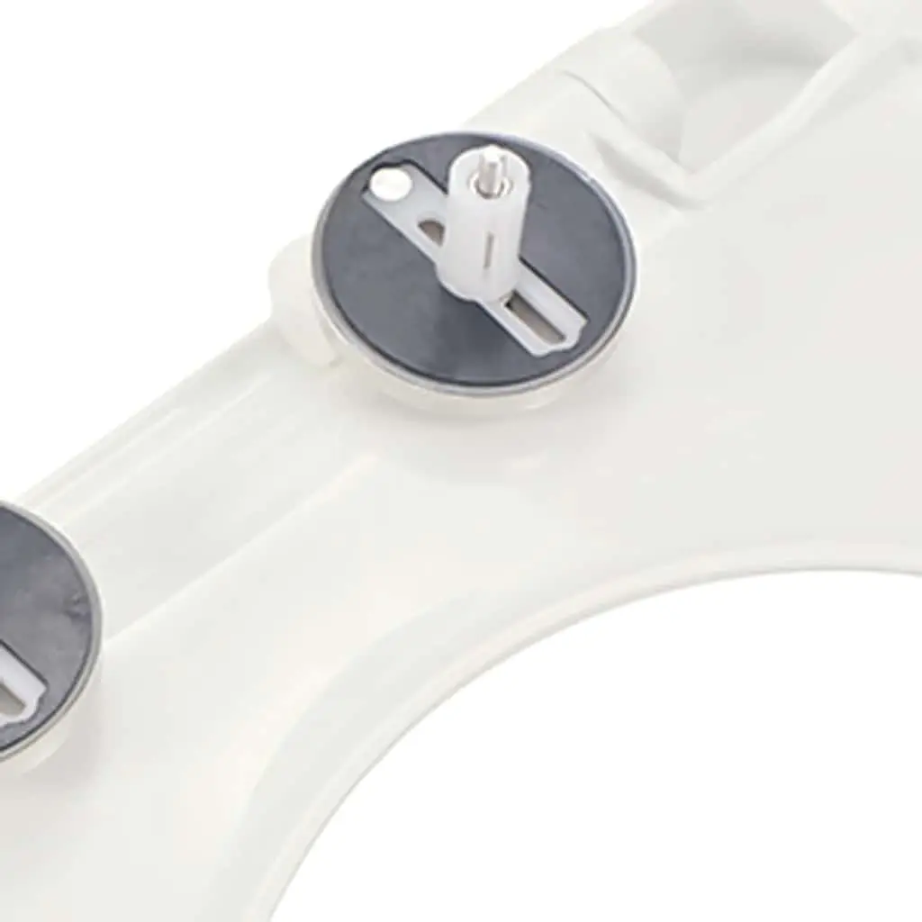 Toilet Seat Square for Bathroom White Standard Size Soft-close Quick-release