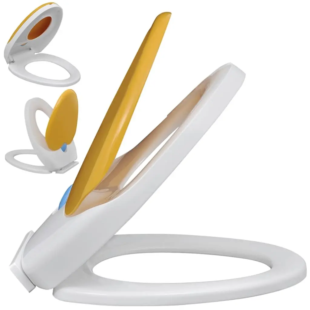 Dual-Size Soft-Close Toilet Seat