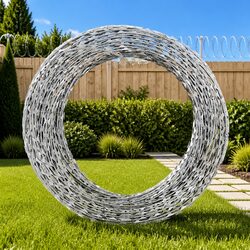 Coiled Razor Wire Specifications: 150m Galvanised Steel