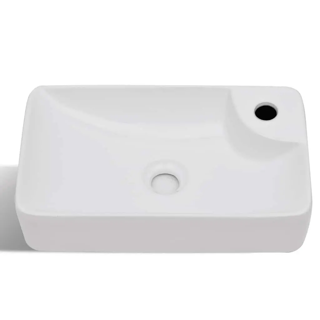 Ceramic Wash Basin with High Gloss Finish for Bathrooms