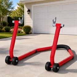 Motorcycle Rear Stand Adjustable Swing Arm Support Lifting Tool Garage Equipment