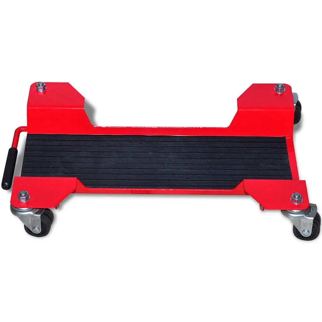Motorcycle Dolly Centre Stand Red 360° Castors Heavy Duty Garage Equipment Tool