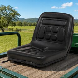Universal Tractor Seat Specifications: Black, Padded, Adjustable