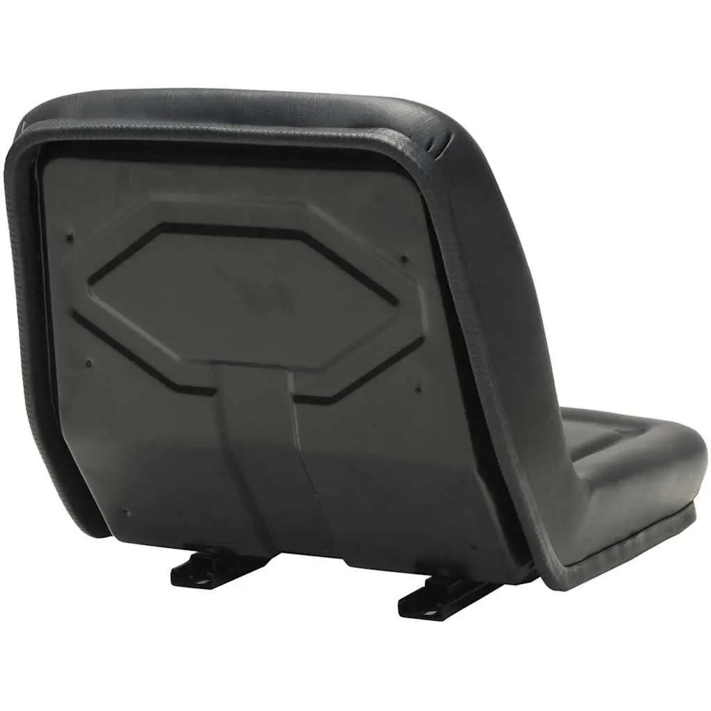 Universal Tractor Seat Black Padded Backrest Sliding Tracks Outdoor Equipment