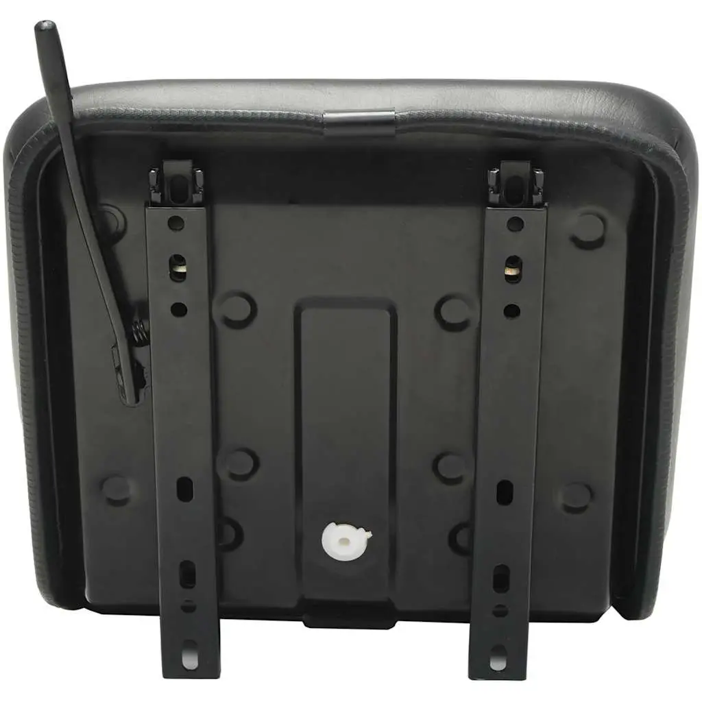 Universal Tractor Seat Black Padded Backrest Sliding Tracks Outdoor Equipment