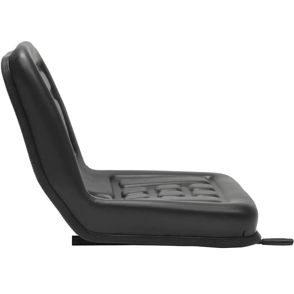 Universal Tractor Seat Black Padded Backrest Sliding Tracks Outdoor Equipment