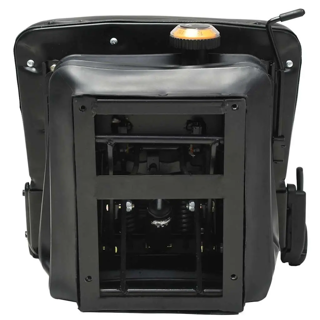 Tractor Seat Forklift Heavy Duty Suspension Adjustable Backrest Black