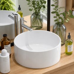 Round Ceramic Wash Basin Specifications: 40cm Diameter
