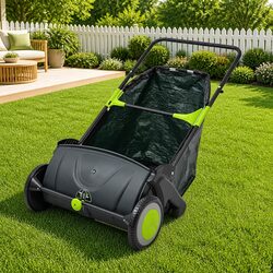 Lawn Sweeper with 103L Capacity - Specifications Inside