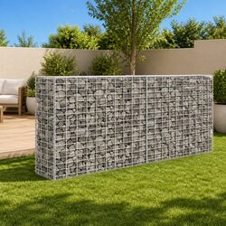 Gabion Basket Dimensions: 85 x 30 x 200 cm in Galvanised Steel