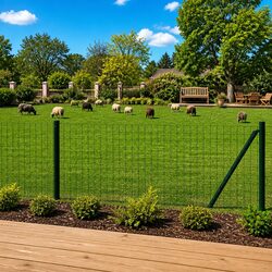 Euro Fence Panel Steel Wire Mesh 25x1 m Green Garden Perimeter Barrier