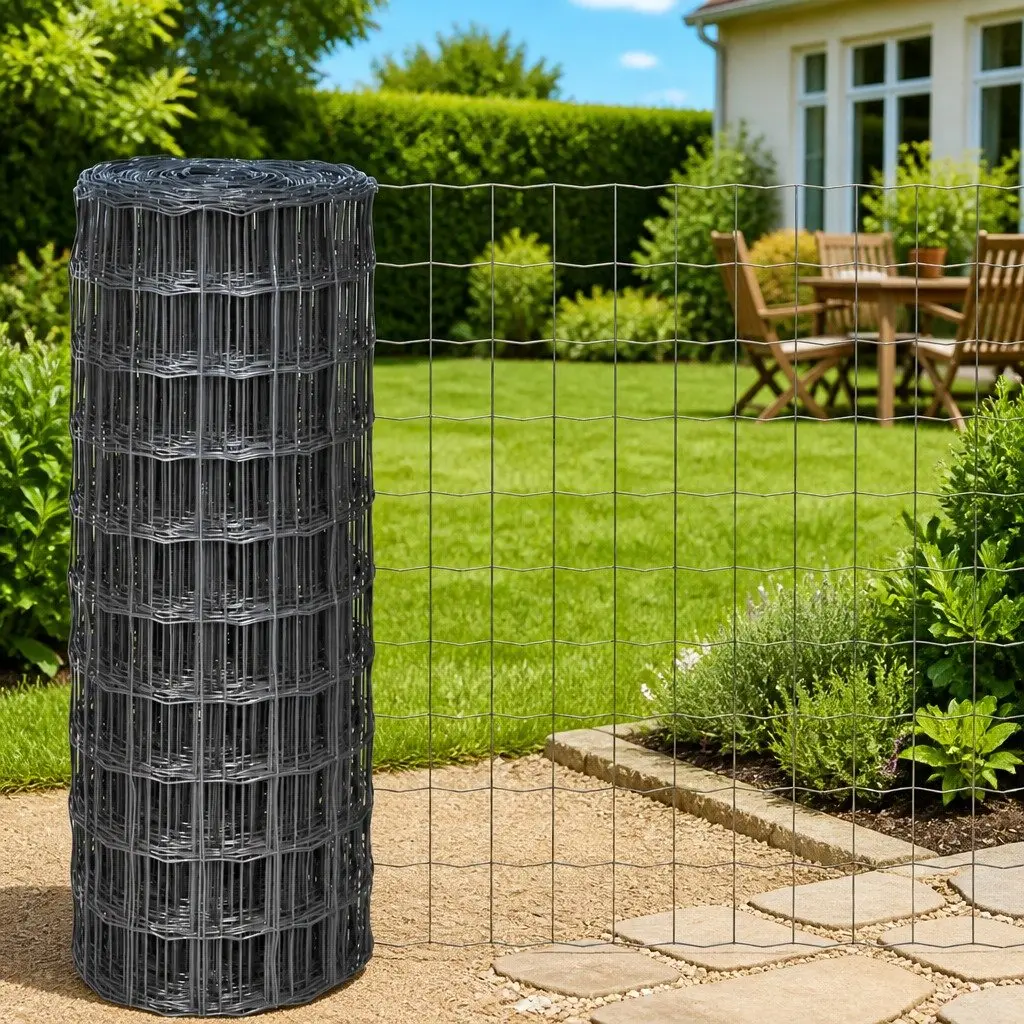 Euro Fence Panel Garden Farm Yard Fencing 10x1m