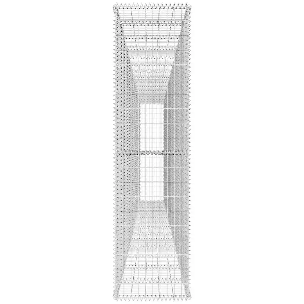Gabion Wall Panel for Garden 6 Metre Galvanised Steel Retaining Fence Barrier