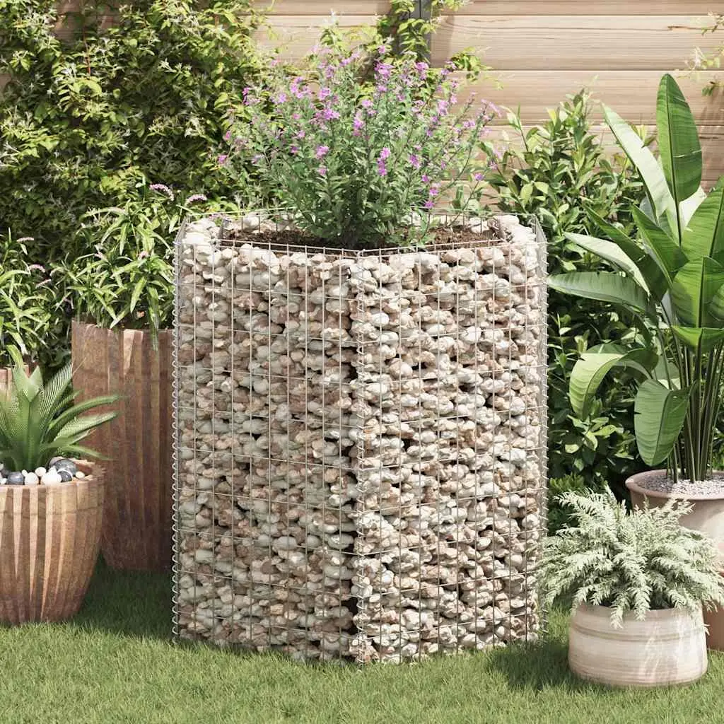 Hexagonal Gabion Raised Bed Garden Planter 100x90x100 cm