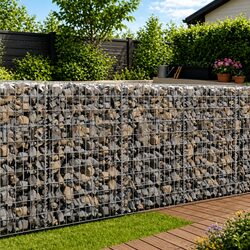 Galvanised Steel Gabion Basket Specifications: 120x30x100cm