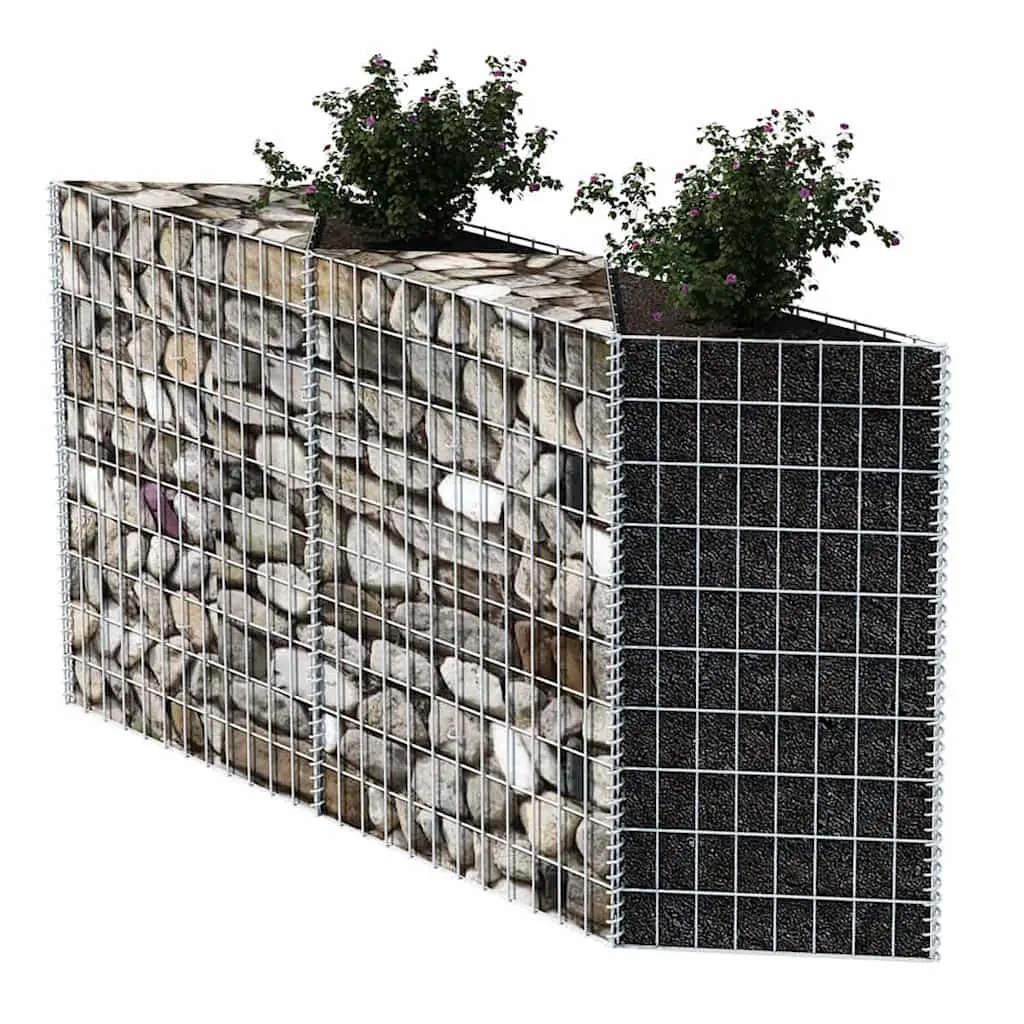 Galvanised Steel Gabion Basket Garden 120x30x100cm