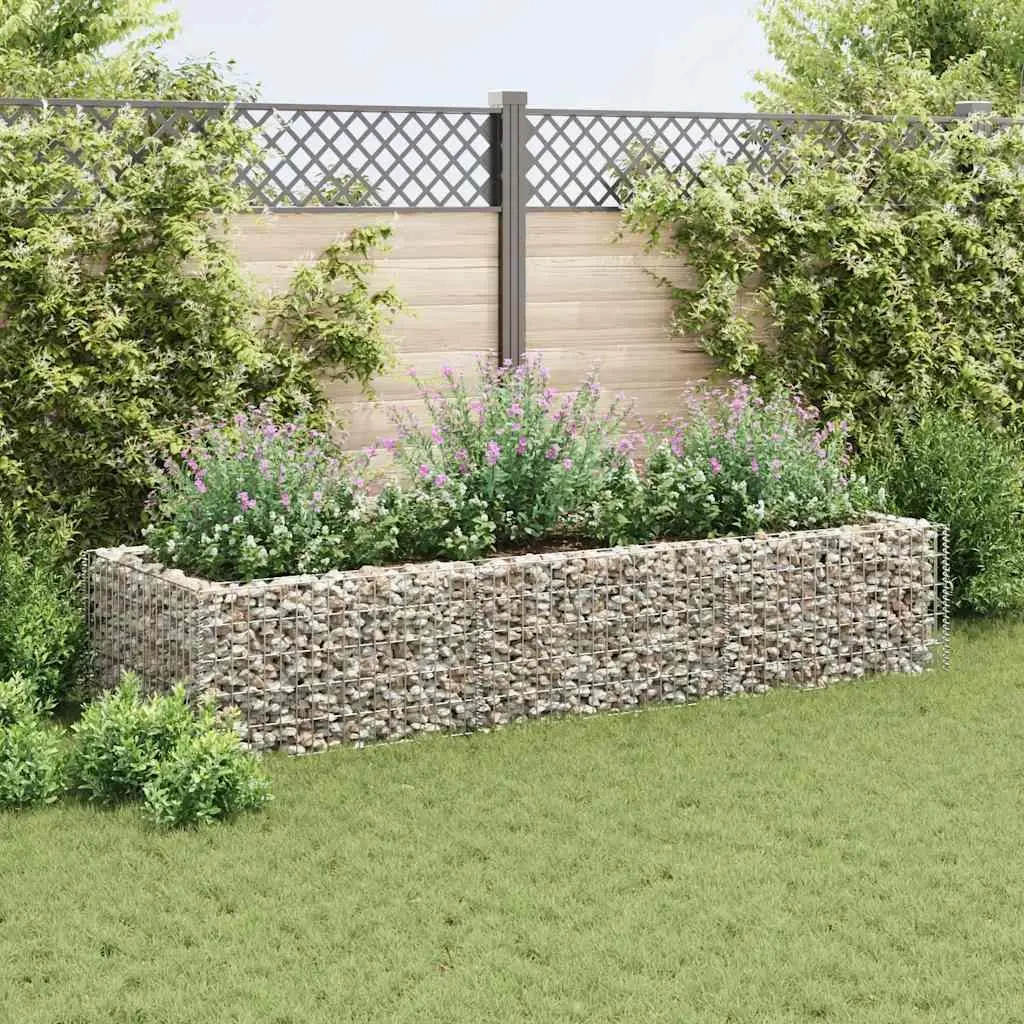 Gabion Raised Garden Bed Steel Planter 270x90x50cm