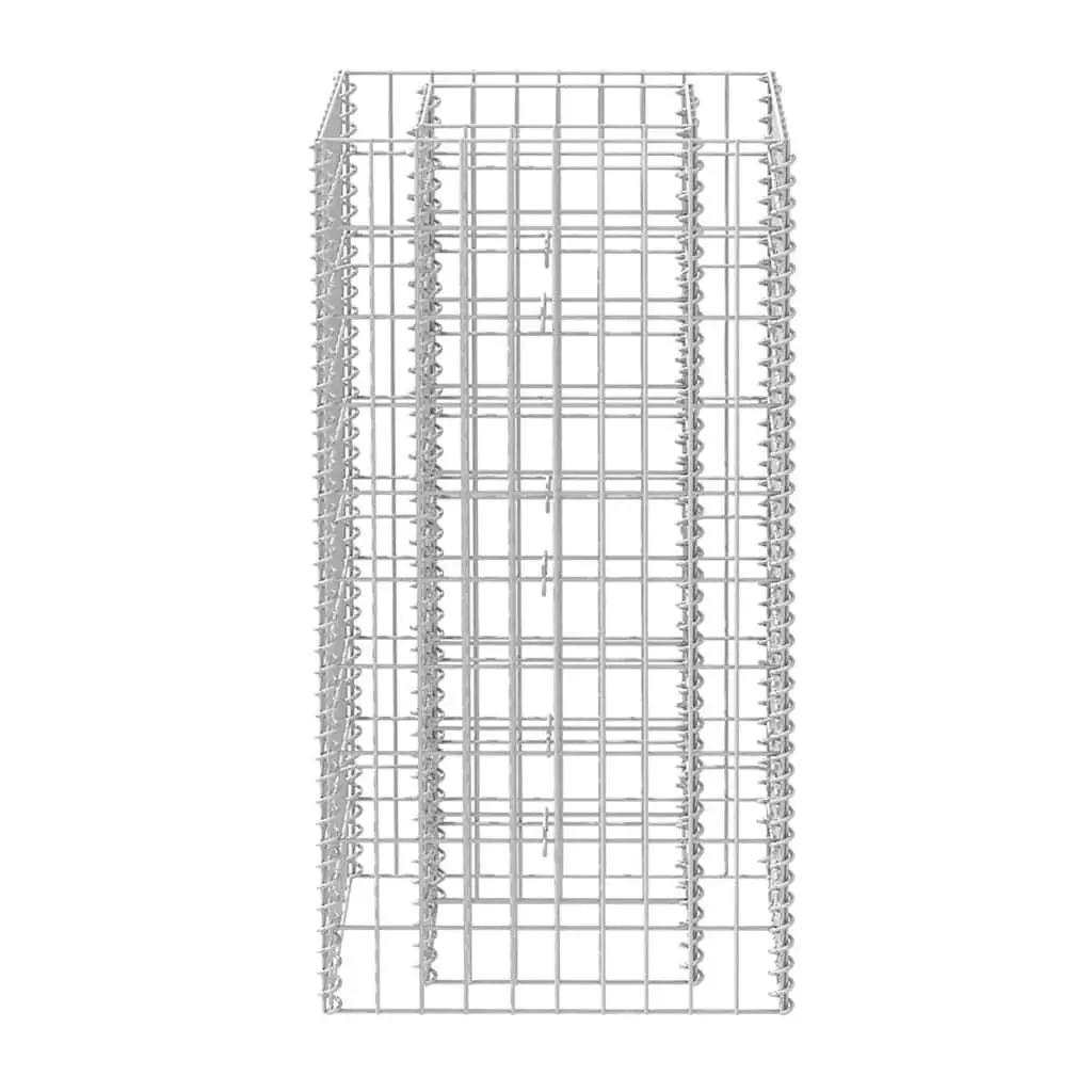 Raised Bed Garden Planter Border Galvanised Steel 50x50x100cm for Flowers and Plants